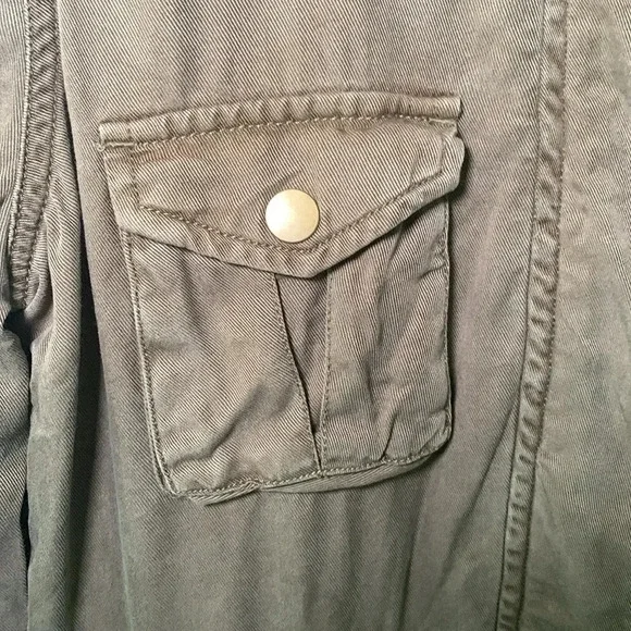 Maison Jules army green utility jacket size medium - Picture 4 of 9